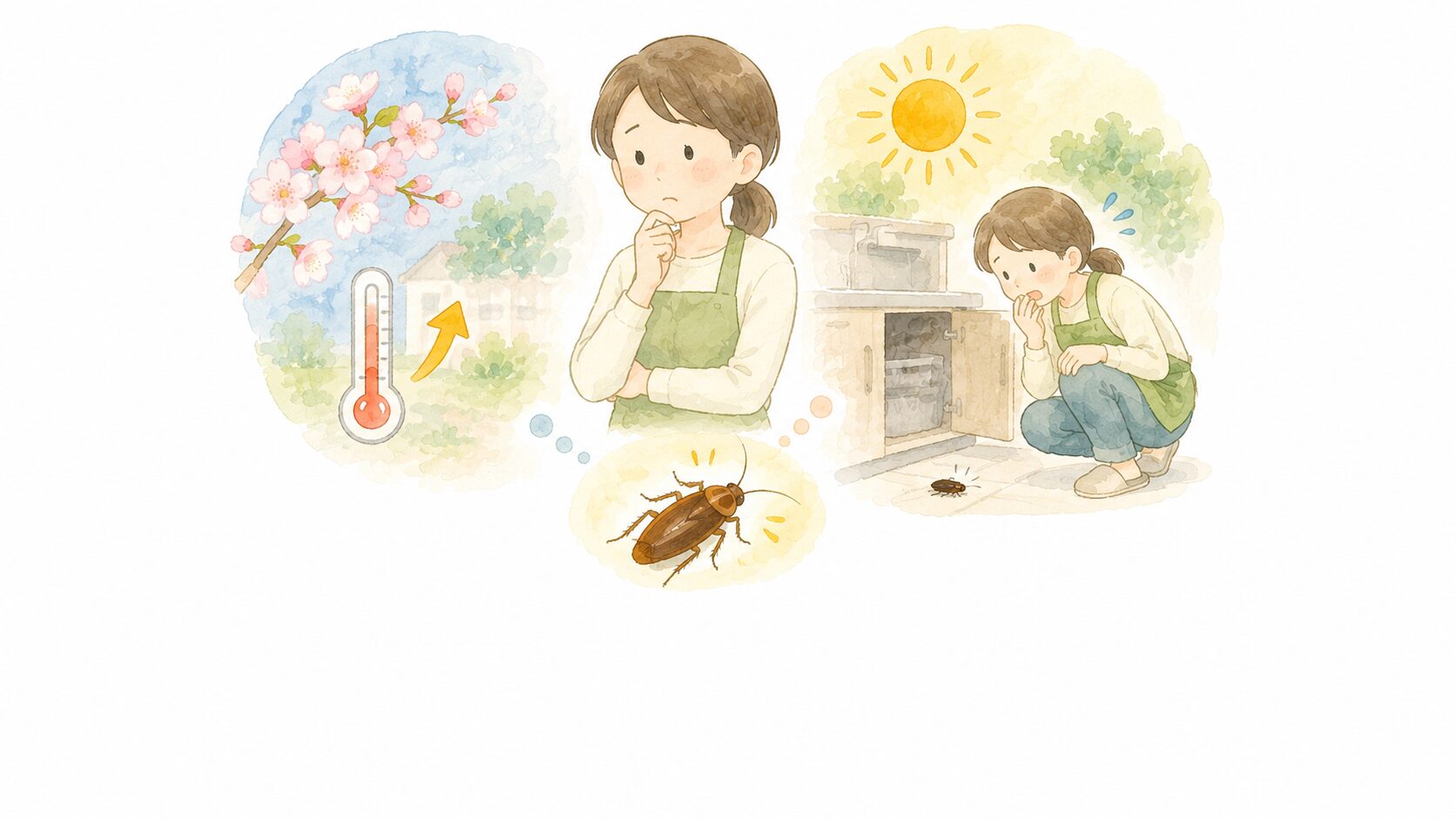 ゴキブリ 駆除 季節の応急対応|まずやるべき3つのこと